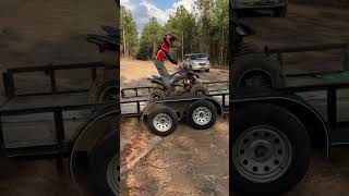 No Ramp Loading Yamaha Raptor 250 ATV amp 4Wheeler Fun [upl. by Neraj]