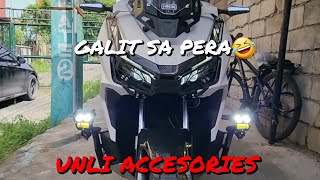 galit sa pera si sir  unlimited accessories sa kanyang ADV 160 [upl. by Inat]