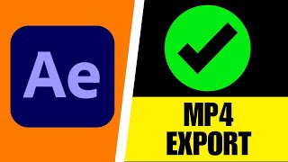 How to Export File as MP4 from After Effects 2024 [upl. by Merrielle]