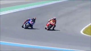 Marc Marquez vs Jorge Lorenzo MotoGP Jerez 2013 Lorenzo Corner [upl. by Pimbley901]