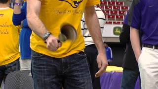 UNI Track and Field MVC Championships establishing shot  lap bell ringing [upl. by Lisbeth]