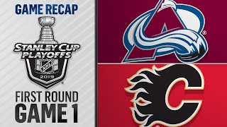 Flames shut out Avalanche in Game 1 [upl. by Oniotna296]