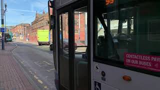 First Bus Sheffield X First Doncaster 37257 On 95 From Sheffield Interchange To Walkley [upl. by Lunnete106]