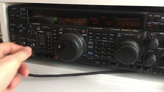 YAESU FT1000MP MKV Field  NICE AUDIO [upl. by Elyagiba]