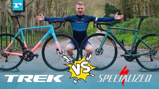 NEW 2023 Trek Emonda ALR vs Specialized Allez Sprint  Aluminium Road Bike Super Showdown [upl. by Hoebart]