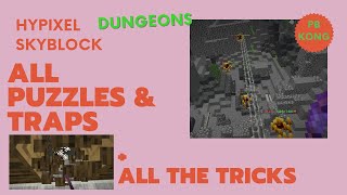 All of Trap Rooms and Puzzles Dungeons  Hypixel Skyblock Dungeons [upl. by Toogood]