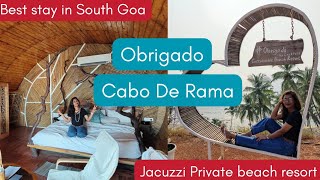 Obrigado beach resort in Goa  Best beach resort in Goa  Private beach Jacuzzi  Best stay in Goa [upl. by Jola]