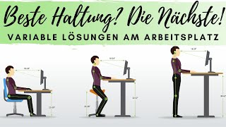 Die beste Haltung ist immer die Nächste  variable Lösungen am Arbeitsplatz Stehtisch  Ergonomie [upl. by Kassey427]