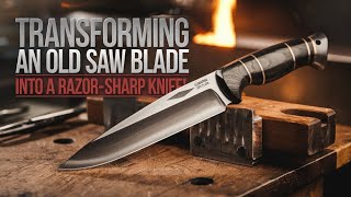 Making a Knife from an old Saw Blade [upl. by Suoivatco]