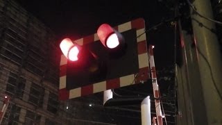 Level Crossing at Lansdowne Road at night [upl. by Salter389]