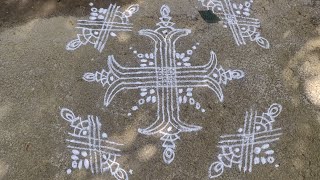 Dhanurmasam Muggu  sankranti Mugulu  Margazhi kolam  Pongal kolam  nelaganta Muggulu [upl. by Burdett]