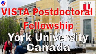 VISTA Postdoctoral Fellowship  Postdoc in York University  Study in Canada  Researchersjob [upl. by Liv981]