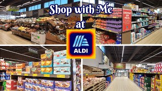 ALDI SHOP WITH ME  FIRST TIME SHOPPING ALDI  ALDI STORE WALKTHROUGH [upl. by Grounds]