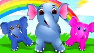 Baccha Hathi Song  हाथी परिवार  Hindi Rhymes  Elephant Family In Hindi  Kids Tv India [upl. by Oidivo]