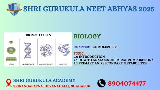 Day  30 in Biology Chapter BIOMOLECULES [upl. by Haily]