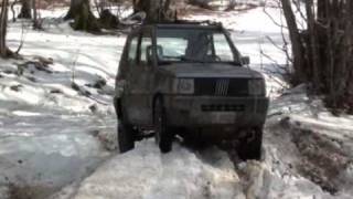 Panda 4x4 e vitara tra neve fango e ribaltamento prima parte [upl. by Leede729]