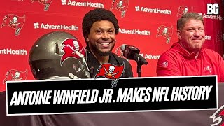 Buccaneers star safety Antoine Winfield Jr speaks after 84 million contract signing [upl. by Ardnaed]