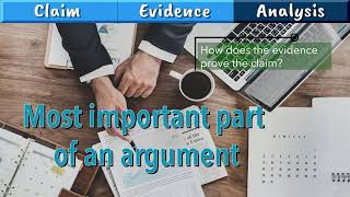 Essay writing Claim Evidence Analysis  how to present an argument [upl. by Nospmas]