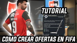 TUTORIAL Como CREAR OFERTA de TRANSFERENCIA en MODO CARRERA [upl. by Eidroj]