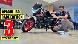 New Tvs Apache RTR 160 2v Race Edition Launch Price Mileage Features Detail Review [upl. by Silvana824]