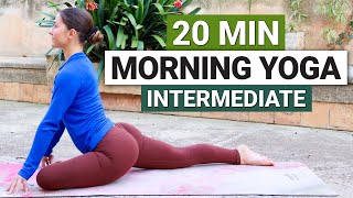 20 Min Intermediate Morning Yoga Flow  Full Body Stretch amp Flow [upl. by Oruam47]