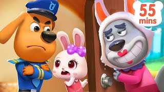 Knock Knock Whos at the Door  Kids at Home  Kids Cartoon  Sheriff Labrador  BabyBus [upl. by Siocnarf]