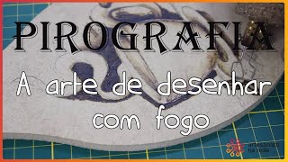 Como fazer pirografia em madeira com desenho de xícara de café [upl. by Aaberg]