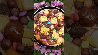 Chocolate pizza recipe youtubeshorts chocolate pizza trending viral shorts oreo candy yt [upl. by Siriso]