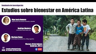 Seminario de Investigación ELADES Estudios empíricos sobre bienestar subjetivo en América Latina [upl. by Reseta]