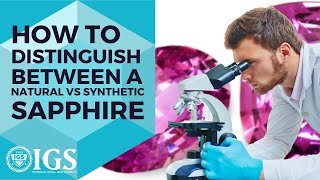 How To Distinguish Between A Natural Sapphire VS Synthetic Sapphire [upl. by Glassco]