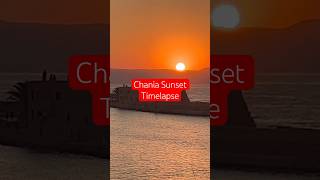 Chania Crete Sunset Timelapse [upl. by Helve]