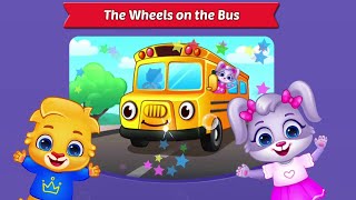 Kids Animals Sound Song Game  The Wheels on the Bus [upl. by Rebmik426]