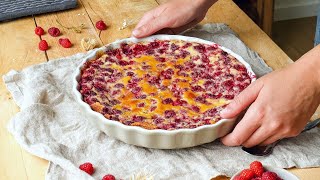 Recette Clafoutis framboise [upl. by Deehsar44]