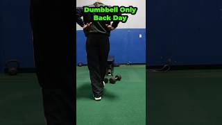 Dumbbell Only Back Day Try it out dumbbell intenseworkout bodybuilding pumped lifestyle hip [upl. by Kieffer]