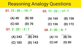 Analogy reasoning tricks  analogy  reasoning analogy short trick  analogy ka sawal [upl. by Lyman]