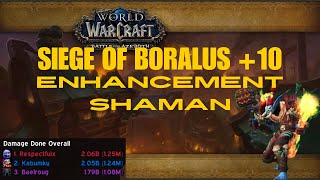 Enhancement Shaman  10 Siege of Boralus  the War Within  M S1 [upl. by Hay]