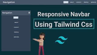 Tailwind CSS Responsive Navbar [upl. by Gagliano]