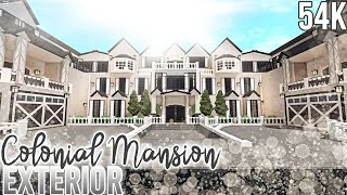 French Colonial Mansion Exterior  Nixilia  Roblox Bloxburg [upl. by Ainafets]