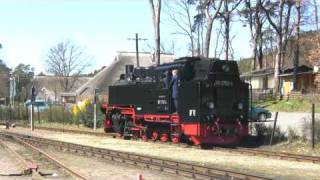 Der Rasende Roland in Göhren  Rügen  Dampflok  Steam Train [upl. by Nomyad613]