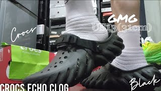 Crocs Echo Clog  Black 2023  On Feet  GARY笙開箱GARY UNBOXING [upl. by Minny]