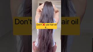 Don’t ❌ use hair oil hair haircare shorts [upl. by Walczak]