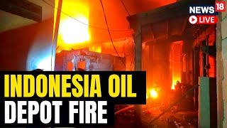 16 Missing After Indonesia Oil Depot Fire Kills 15  Indonesia Oil Depot Fire  English News LIVE [upl. by Luisa]