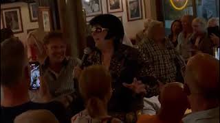 My Way Elvis tribute Jason P Presley Blackpool Karaoke Melodies bar Gouvia [upl. by Just]