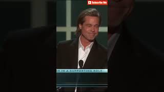 Brad Pitt Award Acceptance Speech  26th Annual SAG Awards  TNT BradPitt SAGAwards TNT [upl. by Ahsenra]