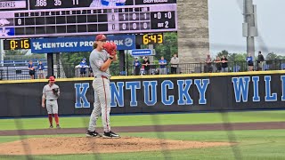 Arkansas baseball pitcher Hagen Smith May 3rd 2024 [upl. by Rexanna]