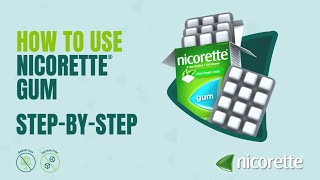 Stepbystep How to use the NICORETTE® Gum [upl. by Neelrahc595]