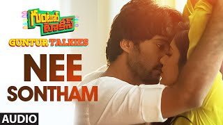 Nee Sontham Full Song Audio  Guntur Talkies  Siddu Jonnalagadda Rashmi Gautam [upl. by Albion319]