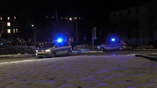 FuStw  HgruKw Polizei Greiz Absicherung einer Demo [upl. by Nnyltiak887]