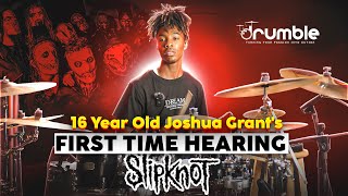 16 Year Old Gospel Drummers First Time Hearing SLIPKNOT [upl. by Zephaniah]