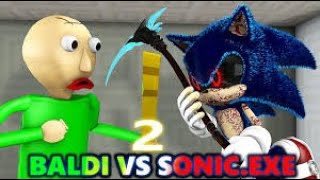 SONICEXE VS BALDI’S BASICS CHALLENGE 2 Ft OFFICIAL Minecraft Horror Animation Movie [upl. by Ardnuassak587]